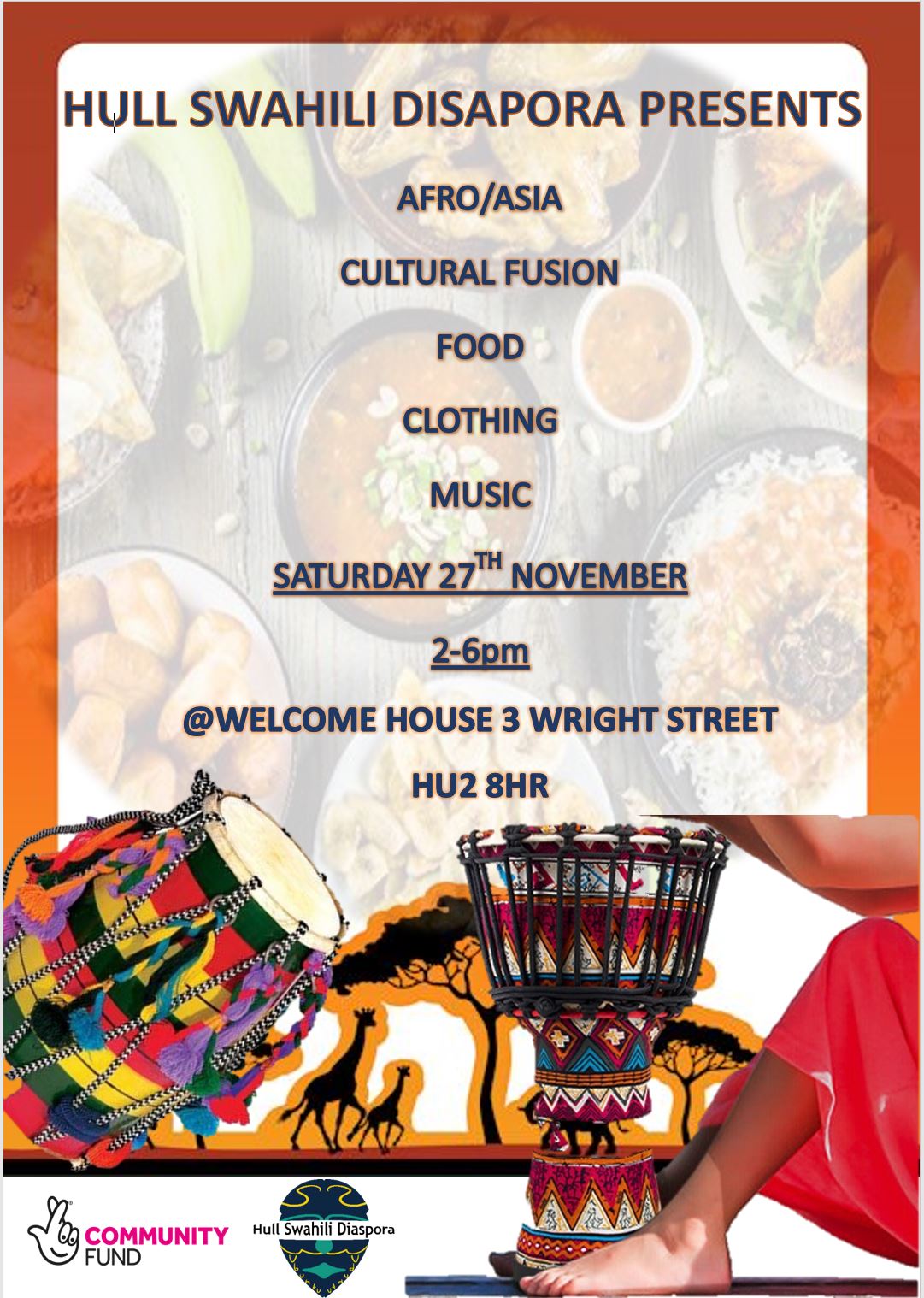 Afro Fusion - launch event poster